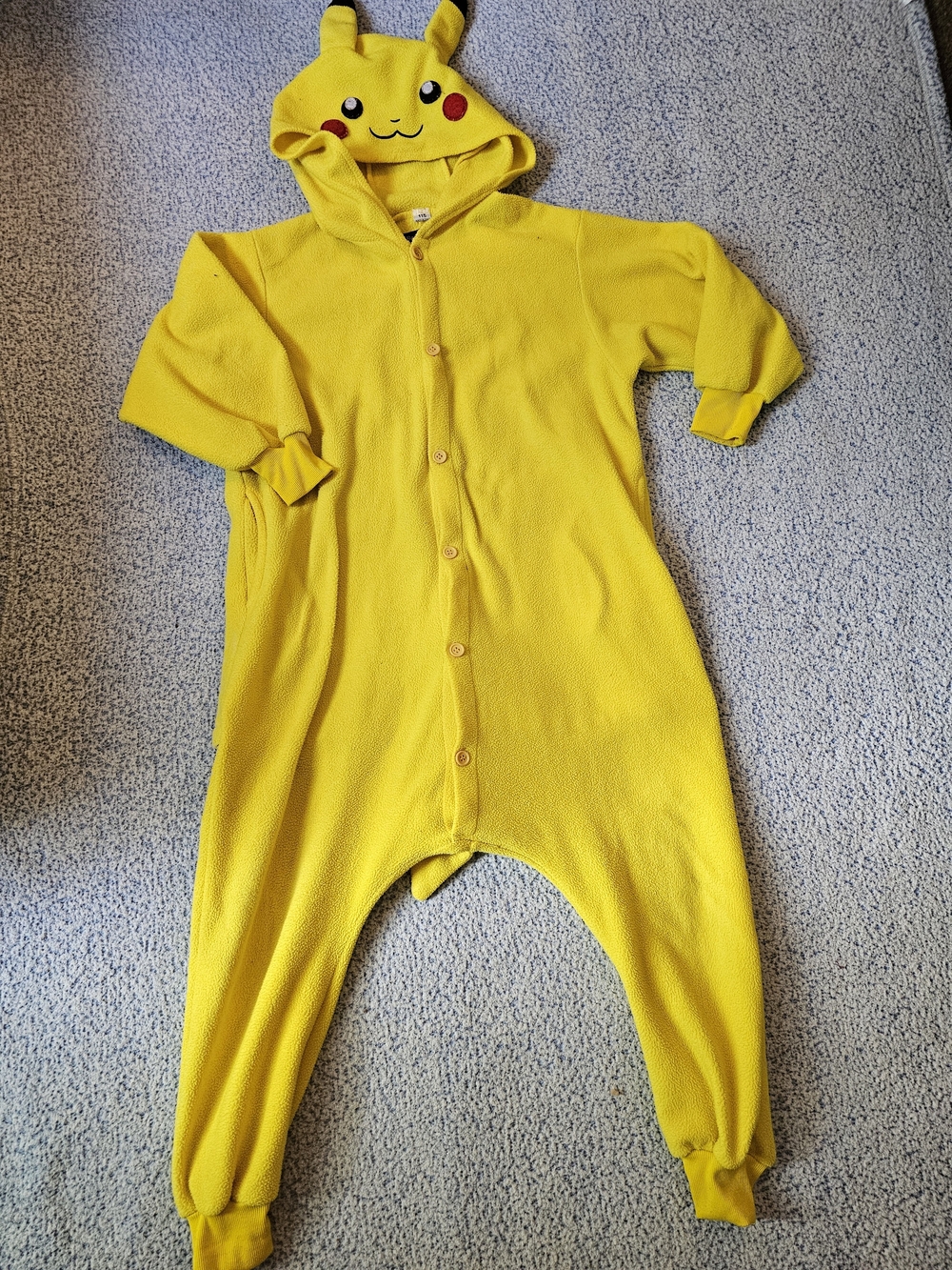 Kids Yellow Pikachu-Inspired Costume